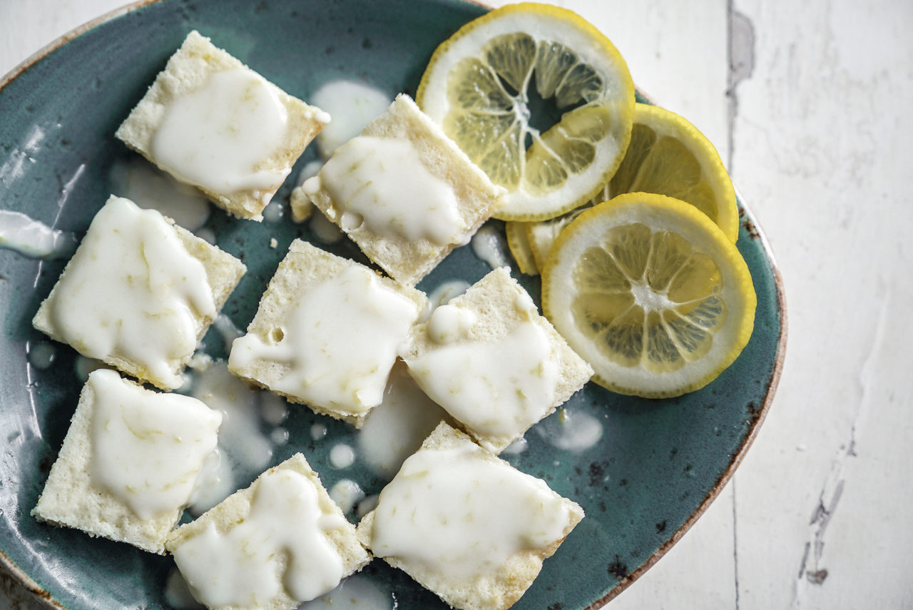 Gluten-Free/Dairy-Free Iced Lemon Bars - Jana Eats