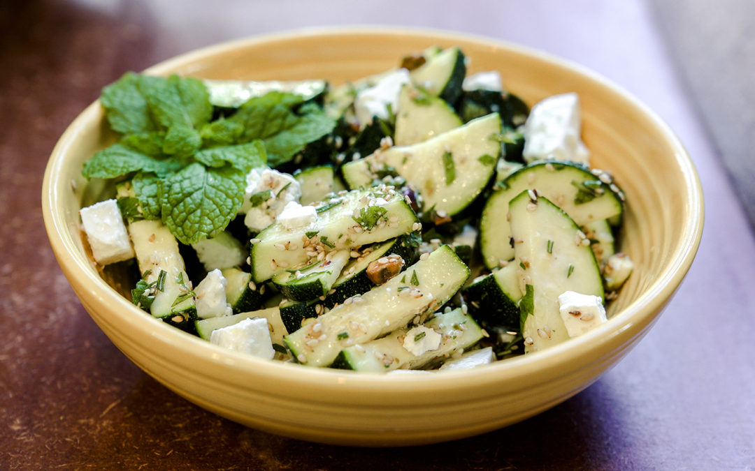 Marinated Raw Zucchini Salad - Jana Eats